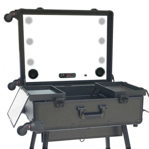 メークアップ スタジオ ライト ミラー ケース LED with Leg