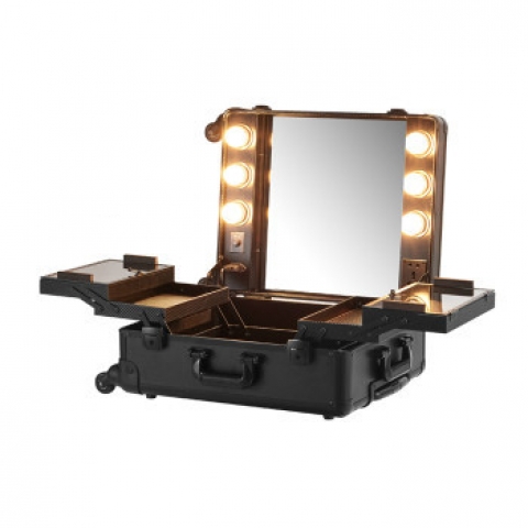 メークアップ スタジオ ライト ミラー ケース Mサイズ 電球タイプ 脚無し