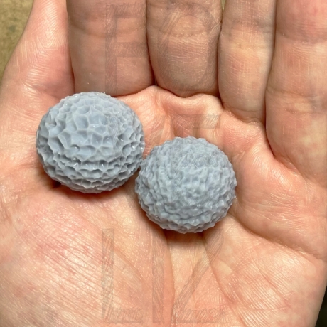#002 スキン テクスチャ ストーン -ラージボール型2つ入り-