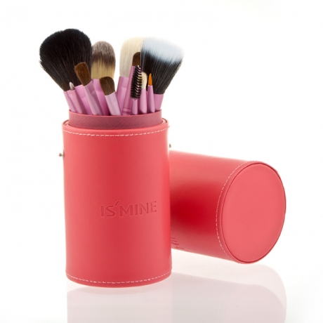 シリンダーブラシケース大 ピンク