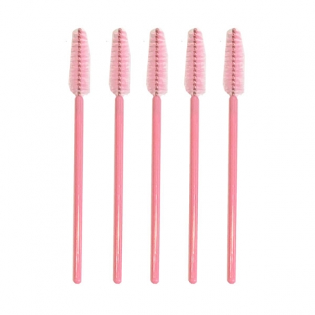 マスカラ ワンド ブラシ 50本セット ピンク